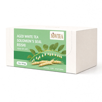 Thé Blanc Vieilli de Qualité Supérieure, Direct Usine, Faible MOQ, avec Guimauve et Reishi, 30 Sachets, Thé Bien-être Naturel pour Consommation Quotidienne, OEM Marque Privée