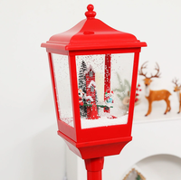T-431 Lustige Weihnachts-Schneestraßenlaterne Modische Weihnachtsdekoration Laternenpfahl für Zuhause Feiertagsdekoration