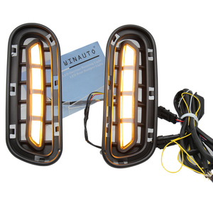 Suministro de fábrica, LED lámpara antiniebla, luz diurna LED con función de señal de giro amarilla para Kia <span class=keywords><strong>Stinger</strong></span> 2017-2020 Car DRL - Product Image 6