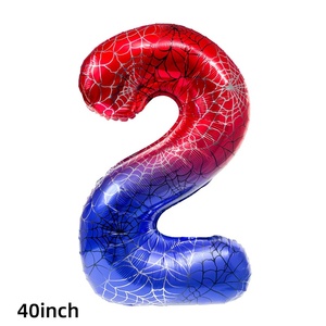 Nuovi palloncini digitali in alluminio <span class=keywords><strong>Spiderman</strong></span> sfumato da 40 pollici per la decorazione della festa di compleanno - Product Image 5