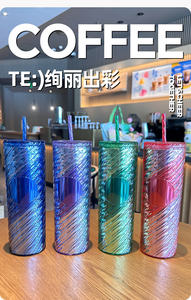 All'ingrosso BPA Free Custom 20oz inserto carta di plastica <span class=keywords><strong>Tumbler</strong></span> romanzo doppia parete tazze di plastica con paglia e coperchi - Product Image 2