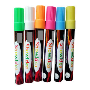 Marcadores de Tiza para Pizarra con Logotipo Personalizable, Puntas Reversibles, Marcador Líquido Borrable, Juego de Rotuladores de Tinta de Colores para Madera y Cerámica - Product Image 2