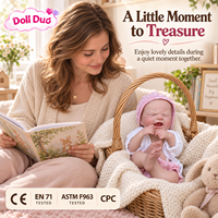 18 Zoll große Silikon-Reborn-Babypuppe mit weinendem Gesicht, rosa Mütze, weißem Oberteil, individuell gestaltet, lebensecht, handbemalt, Thanksgiving-Geschenk für Kinder