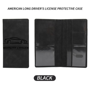 Portefeuille long multifonctionnel en PU pour <span class=keywords><strong>permis</strong></span> de conduire, élégant et tendance, avec <span class=keywords><strong>porte</strong></span>-cartes d'assurance automobile et de <span class=keywords><strong>permis</strong></span> de conduire - Vente en gros - Product Image 6