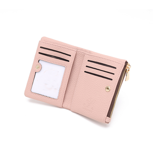 Mini Cartera de Cuero PU Kawaii para Mujer, Cartera Funcional de Cuero con Cremallera para Tarjetas de Crédito y Monedas - Product Image 4