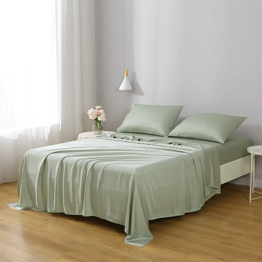 Hot Bán thiết kế Comforter bộ sang trọng 4 cái tre Quilt Comforter tấm ga trải giường Duvet cover Set cho khách sạn nhà