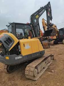 Mini pelleteuse d'occasion VOLVO EC60BLC 6 tonnes VOLVO EC55B EC60C EC60D EC130W EC140 en stock à vendre à Shanghai - Product Image 5