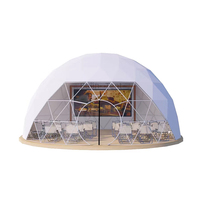 Diamètre Igloo Dôme géodésique Structure en acier Tente de camping Hôtel Dôme de luxe Maison Glamping Dôme rond Tente