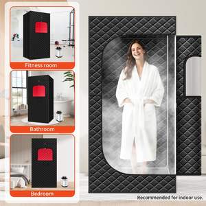 Sauna vapeur portable OEM ODM avec logo personnalisé, vente en gros directe d'usine, cabine de vapeur personnelle avec télécommande pour la relaxation - Product Image 4