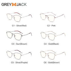 Monture de lunettes Greyjack Butterfly pour femmes, monture complète, protection anti-lumière bleue, verres AC, origine Taizhou - Product Image 5