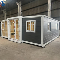 Maison modulaire pliable 20 pieds 40 pieds Maison préfabriquée mobile 2 3 4 chambres Maison préfabriquée de luxe extensible en conteneur