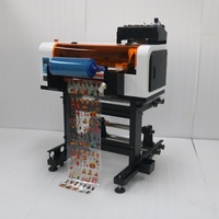 Printer UV DTF Otomatis YXSM A3+ dengan Dual Print Head XP600, Pencampur Tinta Putih, Multifungsi, dan Roller Pembersih Kaca Otomatis