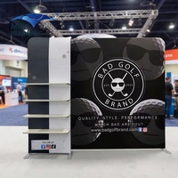 Équipement d'exposition pour salons professionnels : Stands publicitaires, toiles tendues en aluminium, toiles de fond et vitrines pour événements
