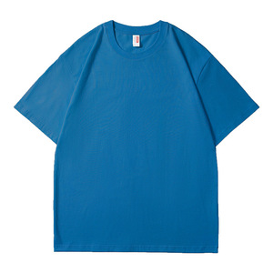 T-shirt uni surdimensionné en coton biologique 100% tissé et brodé, 210 GSM, respectueux de l'environnement, 66 couleurs naturelles, certifié GOTS, unisexe - Product Image 3