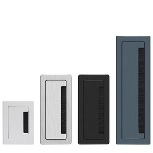 Jin Aoding – boîte à câbles en alliage d'aluminium, couvercle rectangulaire pour bureau, pour bureaux d'ordinateur et armoires TV, couvercle décoratif pour trou de câblage - Product Image 1