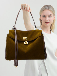 Sac fourre-tout en cuir givré haut de gamme pour femme, nouvelle collection 2025, fermeture éclair Rodeo, grande capacité, élégant, pour le quotidien, à porter à l'épaule, été - Product Image 2