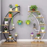 Support de fleurs suspendu design, ensemble de supports pour pots de fleurs, présentoir à fleurs en métal, support de plantes en fer pour intérieur