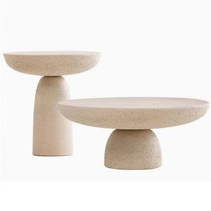 <span class=keywords><strong>Mesa</strong></span> Auxiliar Redonda <span class=keywords><strong>de</strong></span> <span class=keywords><strong>Cemento</strong></span> para Jardín, Patio, Hotel, Piscina, Exterior, Resistente a la Intemperie, Moderna, Lujosa y Duradera - Product Image 5