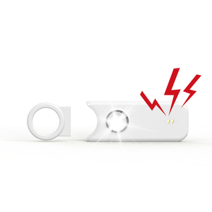 2025 venta al por mayor 135dB luz LED Dispositivo de seguridad Personal recargable emergencia SOS alarma de seguridad llavero - Product Image 2