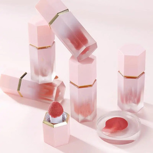 Custom Soft Cream Pink High Pigment Liquid Blush Makeup Long Lasting Lightweight Cheek <strong>Blusher</strong> for Black Skin Wtih <strong>Sponge</strong> Tip - Product Image 5