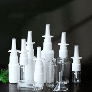Hot Sale 5ml 10ml 20ml Empty Transparent Rhinitis Anti Allergy Pointed Tip Plastic Nasal <b>Bottle</b> with Pump Sprayer - Product Image 5