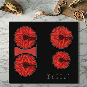 Plaque de cuisson <span class=keywords><strong>vitrocéramique</strong></span> électrique à 4 brûleurs avec interrupteur tactile de zone de synchronisation de <span class=keywords><strong>60</strong></span> <span class=keywords><strong>cm</strong></span> pour le ménage - Product Image 1