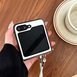 Funda de Teléfono Móvil con Correa Cruzada de PU de Color Sólido Personalizada al por Mayor de Fábrica para Samsung <span class=keywords><strong>Zflip</strong></span> 6, Find N3 Flip, Pocket 2, Flip 7 - Product Image 4