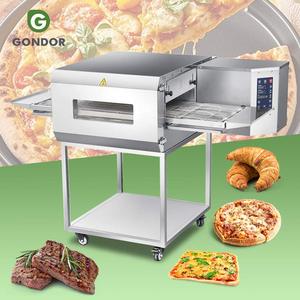 เตาอบพิซซ่าแบบตั้งโต๊ะเชิงพาณิชย์อุตสาหกรรม ใช้แก๊ส พร้อมสายพานลำเลียงแบบซ้อนได้ - Product Image 1