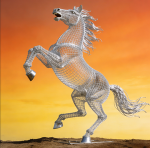 Escultura Moderna <span class=keywords><strong>de</strong></span> Animales en Malla Metálica con Técnica <span class=keywords><strong>de</strong></span> Soldadura para Decoración <span class=keywords><strong>de</strong></span> Exteriores en Jardines, Hogares y Espacios Públicos - Product Image 2