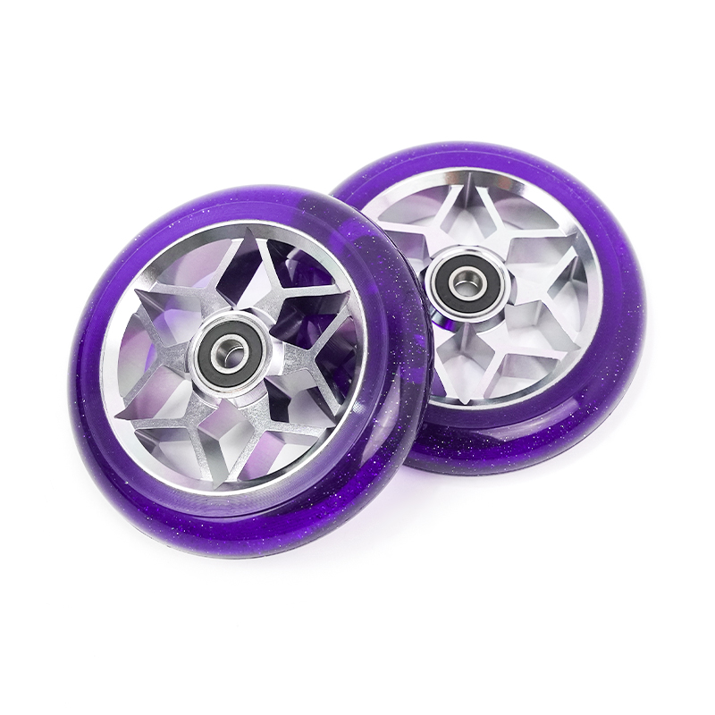 4 Pcs 110mm Scooter Replacement Wheels With Stunt Scooter Pu Wheels For Rocking Extreme Scooter