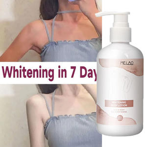 MELAO Crème hydratante éclaircissante pour la peau noire Vitamine C <span class=keywords><strong>Lait</strong></span> éclaircissant Crème pour le corps et le visage pour femmes et hommes Peau sèche - Product Image 4