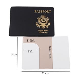 Vente en gros de housses et étuis de passeport américains en PU personnalisés avec logo, design coloré, 14*10 cm - Product Image 2