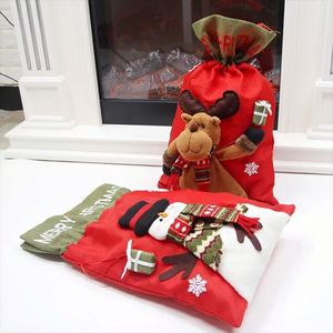 Stock Wholesale <b>Christmas</b> Gift <b>Bags</b> Cotton Drawstring <b>Bag</b> Dust Holiday Storage Sack for Gifts Toys and Seasonal Decorations - Product Image 4