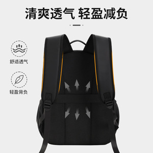 Ruitu Leather Backpack Large Capacity Laptop Compartment Unisex Everyday Use - Product Image 4