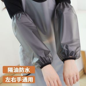 ปลอกแขนทีพียูสีดำคู่กันน้ำกันน้ำมันทนต่อการสึกหรอสำหรับงานอเนกประสงค์สีทึบ - Product Image 6