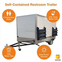 Unités sanitaires mobiles multi-bacs pour événements sportifs et festivals, avec désinfectant pour les mains à service rapide, pour remorques toilettes de sites à fort trafic