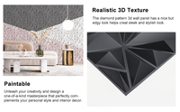 Kasaro Modern 3D PVC Panneau de plafond auto-adhésif Peel Stick Imperméable Intérieur Décoratif Plastique Mur Extérieur Salle de bain Cuisine