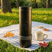 Machine à expresso automatique portable pour voiture et extérieur, charge USB/voiture, pression 20 bars, capacité 3-5 tasses, panier filtrant 58 mm
