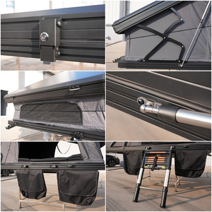 Tente de toit de voiture pour <span class=keywords><strong>camping</strong></span> en plein air, nouvelle arrivée, résistante, quatre saisons, imperméable, style familial, sur mesure - Product Image 3