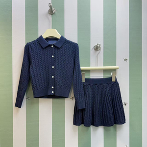 <span class=keywords><strong>Pull</strong></span> à revers pour <span class=keywords><strong>fille</strong></span>, style anglais, rayé, léger, anti-boulochage, anti-rétrécissement, en polyester/coton, pour enfants - Product Image 6