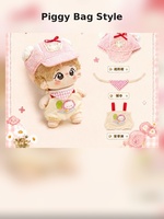 Vêtements de poupée personnalisés OEM ODM, ensemble d'habits en peluche mignons d'été pour poupées en coton de 10 cm, fabricant, vente en gros