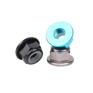 Écrou de blocage hexagonal à bride DIN 6923 M3-M64 en aluminium 6061 anodisé couleur pour ANBOR léger - Product Image 6