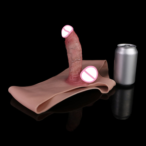 Wholesale NNSX Super Soft <strong>Boxer</strong> Shorts With Realistic Hollow Dildo Male <strong>Strap</strong> <strong>on</strong> Penis Enlargement Sleeve Sex Toys for Couples - Product Image 3