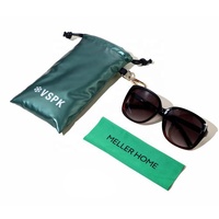 Haute qualité imperméable Polyester Nylon hiver moelleux vers le bas noir lunettes lunettes de soleil sacs à cordon lunettes pochette avec crochets