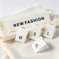 Étiquettes de taille imprimées en soie, étiquettes de taille en tissu doux, marqueurs de taille pour enfants, étiquettes de col pour vêtements