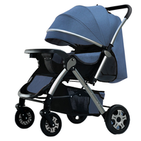 ZX110 nouveau-né multifonction poussette en alliage léger landau avec amortisseur de voiture Portable pliable bébé poussette pour 3 ans