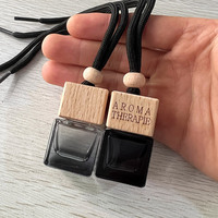 Diffuseur d'huiles essentielles pour voiture, flacon vide pour désodorisant de voiture, flacon de parfum suspendu, accessoires de décoration parfumée