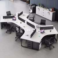 Poste de travail modulaire avec cloison, design moderne, mobilier de bureau, vente en gros, personnalisable