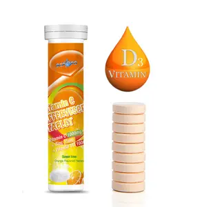 Health Supplement Vitamin C + Zinc + Vitamin d3 Effervescent Tablets