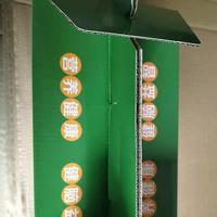 Boîte à poignée pliable en carton ondulé, personnalisée, haut de gamme, écologique, portable, pour aliments pour bébés et chips
